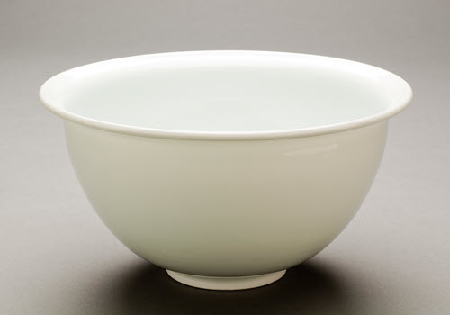 what is porcelain - a white porcelain bowl